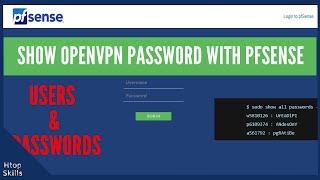 How to find OpenVPN credentials username and password pfsense / pfsense tutorial