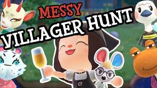 if I see a villager I have beef with I drink | ACNH villager hunt