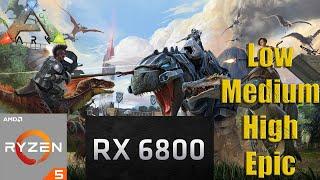 Ark Survival Evolved | RX 6800 | Ryzen 5 3600 | 1440p | All Settings tested