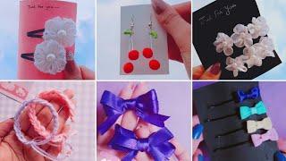How To Make Cute Hair Clips, Bracelets, Pendant, Earrings | DIY Cute Hair Clips And Earrings Ideas