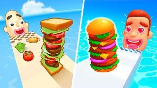 Sandwich Runner Stack Bread | Sandwich Runner - All Level Gameplay Android,iOS - BIG NEW APK UPDATE