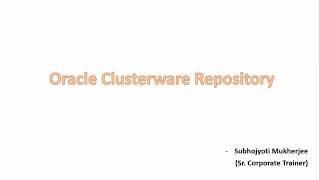 Oracle Clusterware Repository