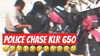 Police Chase KLR 650 (Reaction Video)