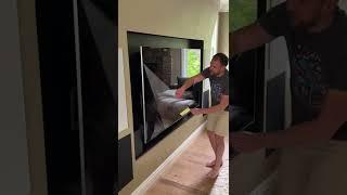 Peeling The Film On Massive LG 83" OLED 4K HDR TV