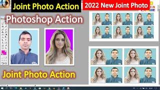 Joint photo kaise banaye 1 click photoshop action download