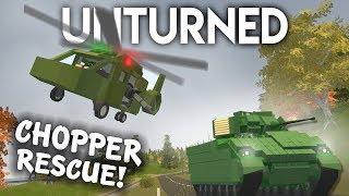 CHOPPER RESCUE MISSION! (Unturned Survival Roleplay #12)