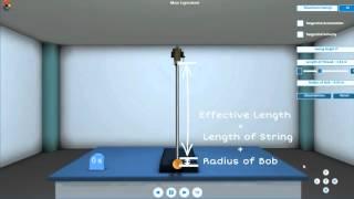 Simple Pendulum experiment (CBSE) demo video by LabInApp