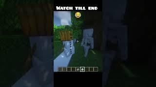 Snow Golem vs skeleton #minecrfatmemes #minecraft