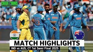 IND vs AUS Semi Final Match Highlights 2025,Champion Trophy 2025 KNOCK OUT Match Highlights INDvsAus