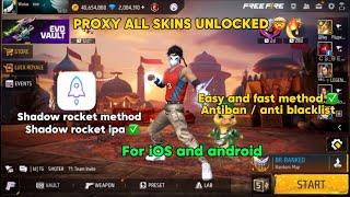 Free fire working xmodz proxy ob 48 with shadow rocket method || antiban/anti blacklist ||