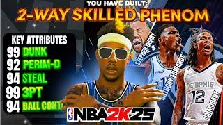 99 DUNK + 99 3PT + 99 BALL HANDLE SHARP SLASHER BUILD CAN DO EVERYTHING!! BEST BUILD IN NBA 2K25!!