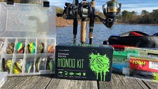 BIG BASS FISHING CHALLENGE!!! (ENTIRE Fishing Arsenal vs. Googan Squad MONDO KIT)