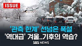 관측 한계 넘은 강원 폭설 .. 기후의 역습인가 (이슈라이브) / SBS
