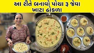 ખાટા ઢોકળા બનાવવાની પરફેક્ટ માહિતી | Khatiya Dhokala Recipe | Gujarati Farsan Khatta Dhokala