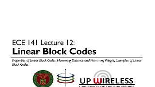 Linear Block Codes Part 1