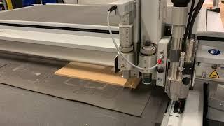 Engraving and routing MDF with Zünd G3 and Router Module and Automatic Router bit Changer