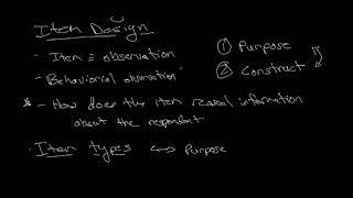 Constructing Measures Part 9: A High-Level Overview of Item Design