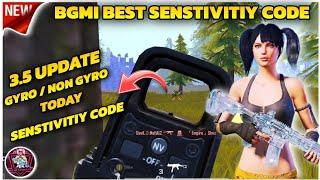 BGMI 3.5 UPDATE SENSITIVITY CODE | BGMI BEST SENSITIVITY SETTINGS | BGMI ZERO RECOIL SENSITIVITY