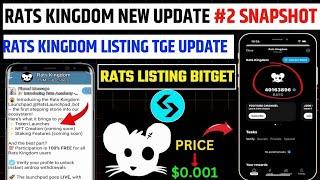 rats kingdom airdrop  rats kingdom listing date || rats kingdom price prediction