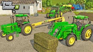 MAKING HAY WHILE THE SUN SHINES WITH NEW JOHN DEERE TRACTOR! (IOWA ROLEPLAY) | FS25