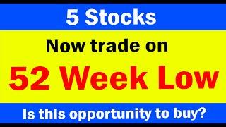 5 Strong fundamental stocks | Trade near 52 week low || discounted stocks | undervalued stocks