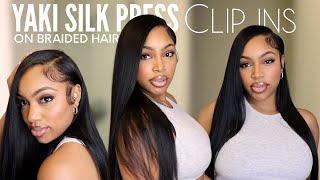 THE MOST NATURAL SILK PRESS CLIP INS! This Looks Like Your Real Hair! Must Try Texture| CURLSQUEEN