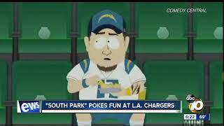 "South Park" pokes fun at Los Angeles Chargers