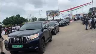 DE GRANDE MOBILISATION POUR LA RECEPTION DE PRG A L'AEROPORT AHMED SEKOU TOURE DE BGESSIA.