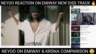 @NEYOOGAMINGYT  REACTION ON EMIWAY NEW DISS TRACK CHUSAMBA ON KRSNA & RAFTAAR | GULLY KE KUTTE REACTION