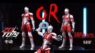 ZD Toys or SHF which one do you prefer Ultraman Suit Shinjiro Hayata comparison review