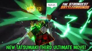 TATSUMAKI 3RD ULTIMATE MOVE IS ABSOLUTELY CRAZY! | The Strongest battlegrounds #roblox #edit #sbg