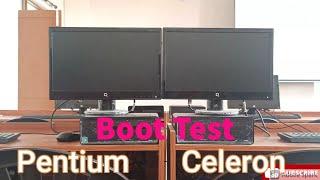 Intel Pentium vs intel celeron  Boot Test | Speed test