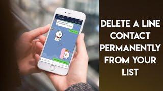 HOW TO DELETE A LINE CONTACT PERMANENTLY | ŔH