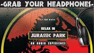 3 HOURS of RELAXING RAIN in JURASSIC PARK! - Calming Rain and Thunder - Dinosaur Sounds - Ambiance