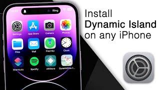 How to Install Dynamic Island on ANY iPhone! [2023]