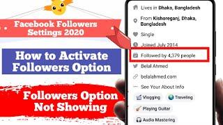 Facebook Followers Settings 2020 || How to Activate Follower Option || Follower Option Not Showing