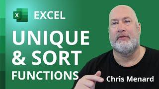 Excel: Combine the awesome UNIQUE and SORT functions in Excel