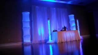 Orlando dj and wedding lighting LED head table lighting