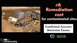 Remediation Cost for Contaminated sites.  #6 Conditional Gaussian Simulation.