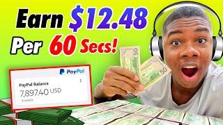 Get Paid $12.48 Every 60 Seconds Listening To Music! *FREE* (Make Money Online 2022)