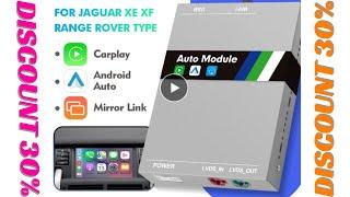 EBILAEN Wireless Carplay For Jaguar XE XF Range Rover Evoque Discovery 4 Android Auto Module Box