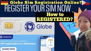 PAANO MAGREGISTERED NG GLOBE SIM CARD ONLINE 2024? | GLOBE SIM REGISTRATION