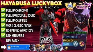 Script Skin Hayabusa Luckybox - Shadow of Obscurity No Password | Full Effect Voice | Patch Terbaru