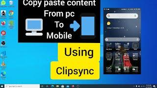 How to copy text between Window and Android | sync clipboard between  Window and Android