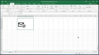 How to insert E-mail symbol in Excel