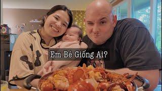 LẦN ĐẦU EM MUKBANG CÙNG BỐ MẸ. BỐ NẤU TÔM HÙM, CRAWFISH ĐÃI MẸ 