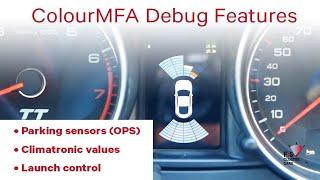 ColourMFA Debug Features Audi TT Mk2 8J - Digital Instrument Cluster Upgrade 2.0, 3.2, TTS and TTRS