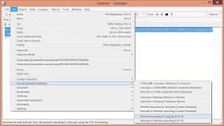 [HD] Encode/Decode percent encoding (URL encoding) with EmEditor text editor