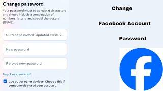 How To Change Password On Facebook Android