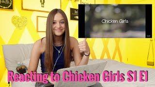 Reacting to Chicken Girls first episode | Riley Lewis